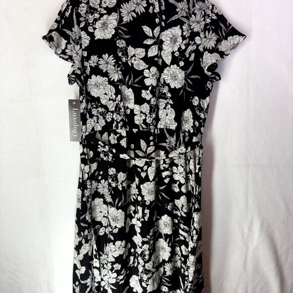 NWT Luxology Floral Faux Wrap Dress - Picture 3 of 7
